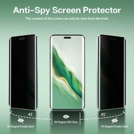 KeHowy Privacy Screen Protector Compatible with Honor Magic 6 Pro 5G, [Pack of 2] [9H Hardness] [Anti-Scratch] Anti Spy Screen Protector, Privacy Privacy Screen for Honor Magic 6 Pro 5G