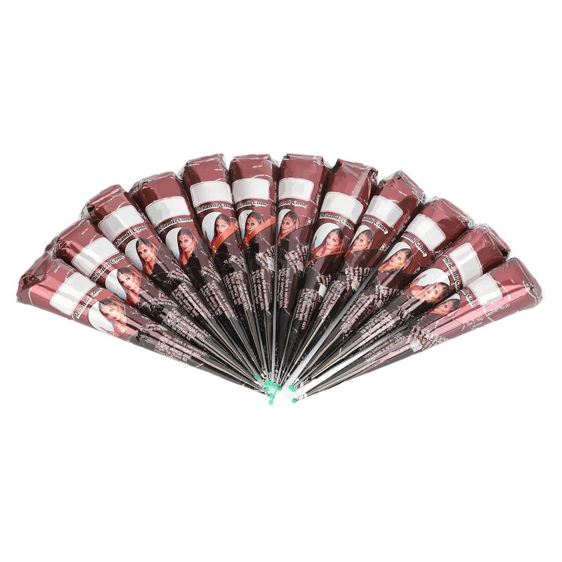 12PCS Temporary Tattoo Paste Cones 5 To 7 Days Lasting