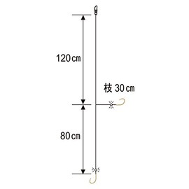 Gamakatsu Polar adder 2 Rigs F107 No. 10 - Harris 1.5. 45038-10-1.5-07
