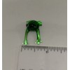 Miniature Tiny Lampwork Flame Hand Blown Glass Green Frog Toad