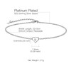 Suplight 925 Sterling Silver Ankle Bracelets for Women Dainty N