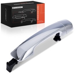 A-Premium Front Right or Rear Left or Right Exterior Door Handle Compatible with Toyota Tundra 2007-2019, Sequoia 2008-2016, Chrome, Replace# 69217-0C040