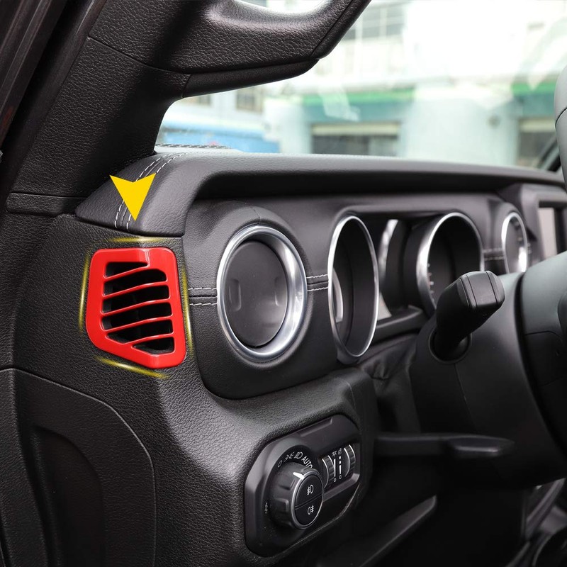 Car Dashboard Side Air Conditioning Vent Decoration Cover for Jeep