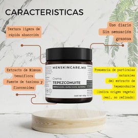 100g Crema de Tepezcohuite – Fórmula Natural para Regeneración Cutánea y Cicatrices – Nutre, Hidrata y Restaura la Piel – Ideal para Marcas, Arrugas y