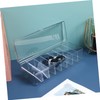 Operitacx 2 Pcs Cable Organizer Box with Lid Transparent Storage