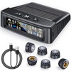 Tqcpkee RV Tire Pressure Monitoring System, with Solar and USB