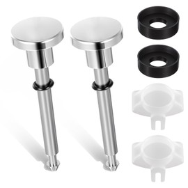 Universal Tub Spout Diverter Repair Kit, Includes 2 Diverter Valve Stems, 2 Cup Seals & Gates, Easy Installation Bathtub Faucet Leaky Repair Replacement Parts for Tub Diverters Spout(Chrome)