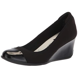 Anne Klein womens Taite Wedge Pump, Black, 10.5 US