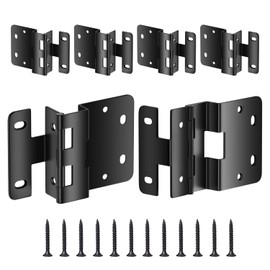 Paquete de 6 bisagras de 5 nudillos, grosor de puerta de 3/4 pulgadas, bisagra institucional de acero inoxidable de rotación completa de 270°, grado comercial para hospitales, escuelas, oficinas y uso