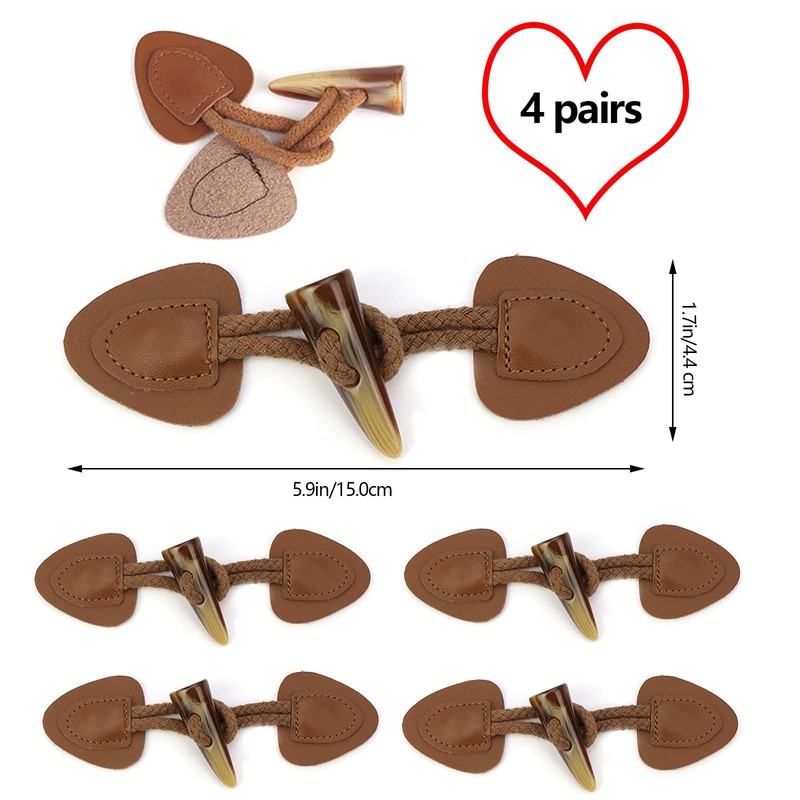 Buttons with Clasp Leather Buttons for Coat Notebook Buttons Buttons