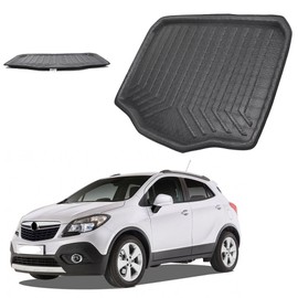 Mallofusa Cargo Liner Rear Cargo Tray Trunk Floor Mat Compatible for Buick Encore 2013 2014 2015 2016 2017 2018 Opel Vauxhall Mokka Mokka X 2013-2018 Black