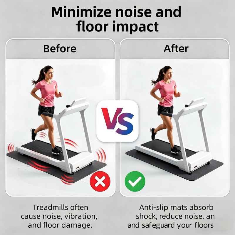 Tuieert Treadmill Incline Riser Blocks 4Pcs, Stackable Non-Slip Walking Ramp