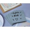 ONLYKXY 4 Pack Transparent Sticky Notes 7.6x7.6CM Self-Stick Book Tabs