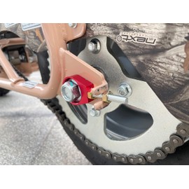 VCUJSUC Red 15mm Chain Tensioner Adjuster For Coleman CT200U Baja Warrior MB165 MB200 Trail Motovox MBX10 MBX11 196cc 6.5HP Mini Bike CRF50 XR70 CT70 50cc-125cc ATV Pit Dirt Bike Motorcycle
