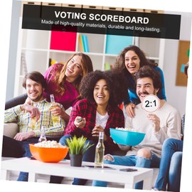 COHEALI Reusable Foam Scoreboard Paddles Handheld Whiteboard Mini Boards for Auctions