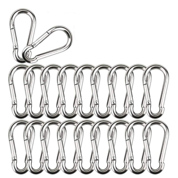 Rissey Carabiner 304 Stainless Steel Spring Hook Key Chain Multi-functional