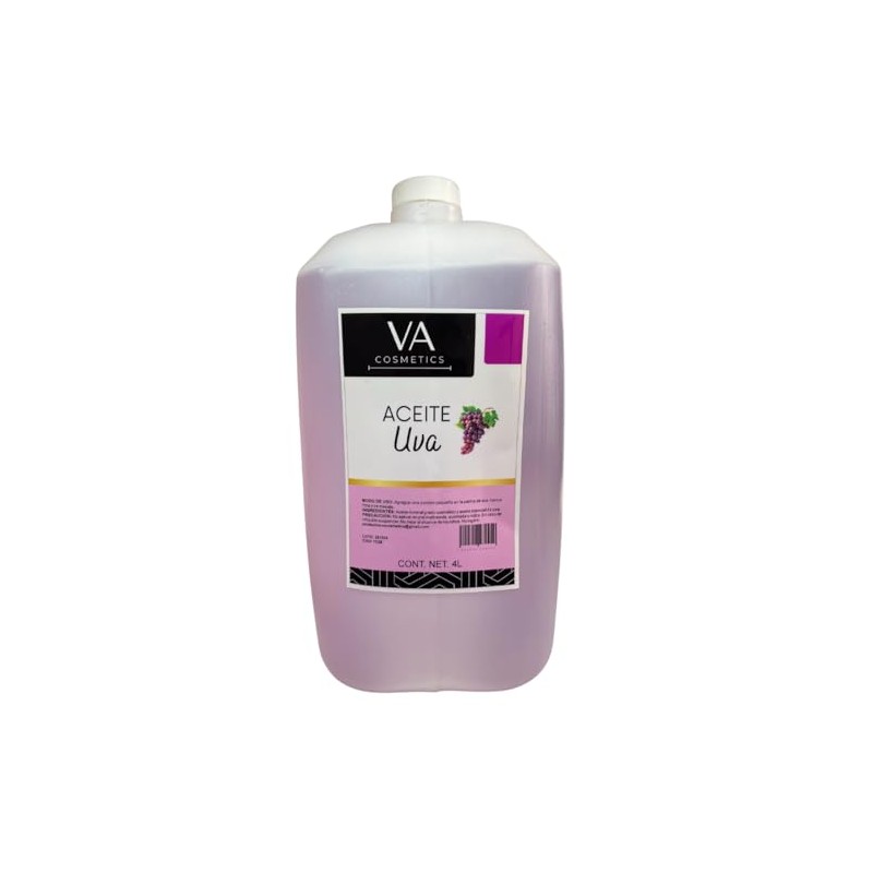 Aceite Masajes Uva Corporal Spa Profesional 4 Litros VA