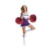 Hooshing 2PCS Red Pom Poms Cheerleading with Baton Handle for