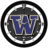 SunTime Washington Huskies Wall Clock, Printed Carbon Fiber Team Art,