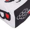 4pcs Baby Cloth Blocks Toy Letters Animals Learning Black White