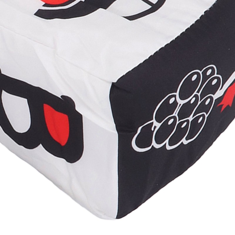 4pcs Baby Cloth Blocks Toy Letters Animals Learning Black White