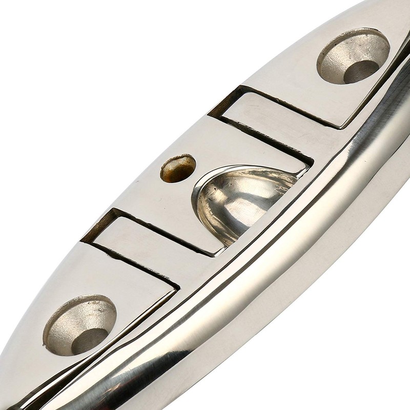 Amarine Made 4 Pack of 6 Stainless Folding Cleat, Flip-up