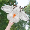 Frankiezhou Home White Ermine Moth Plush Toy - Realistic White