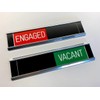 Sliding Signs - Entry Control - Engaged (RED) / Vacant