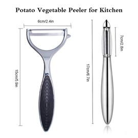 Potato Peelers Vegetable Peeler - Premium Stainless Steel Y-Shaped Rotatable Multifunctional Apple Peeler, Good Grip & Durable Peeling Tool for Kitchen, Vegetables, Fruits
