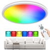 zemty LED Ceiling Light, Dimmable, 24 W, 3200 lm, RGB