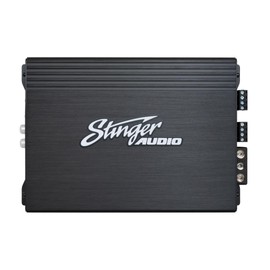 Stinger Audio MT-600.4 1000 Watt RMS Compact 4-Channel Car Audio Amplifier, Class D, Hexfet Mosfet, Crossover High-Pass/Low-Pass Filters