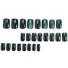 Advanced purple gradient style,Short almond-shaped nails,12 sizes - 24 nail