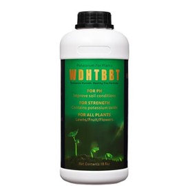WDHTBBT Organic Liquid Humic Acid Potassium with Fulvic - Concentrate Fertilizer for Enhanced Nutrient Uptake and Soil Conditioning (18fl oz)