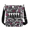 FEELMEM Dance Drill Team Crossbody Bag Color Guard Dance Cheerleading