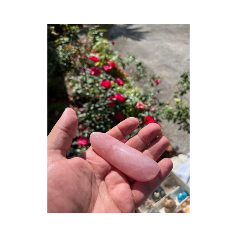 Special0217 Pink Rosequartz twisted massage wand
