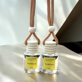 2 Long-Lasting Fragrance for Car and Small Rooms-Car Air Freshener-Air Freshener for Car-Car Hanging Air Freshener-Phthalate Free Fragrance (Vanilla)