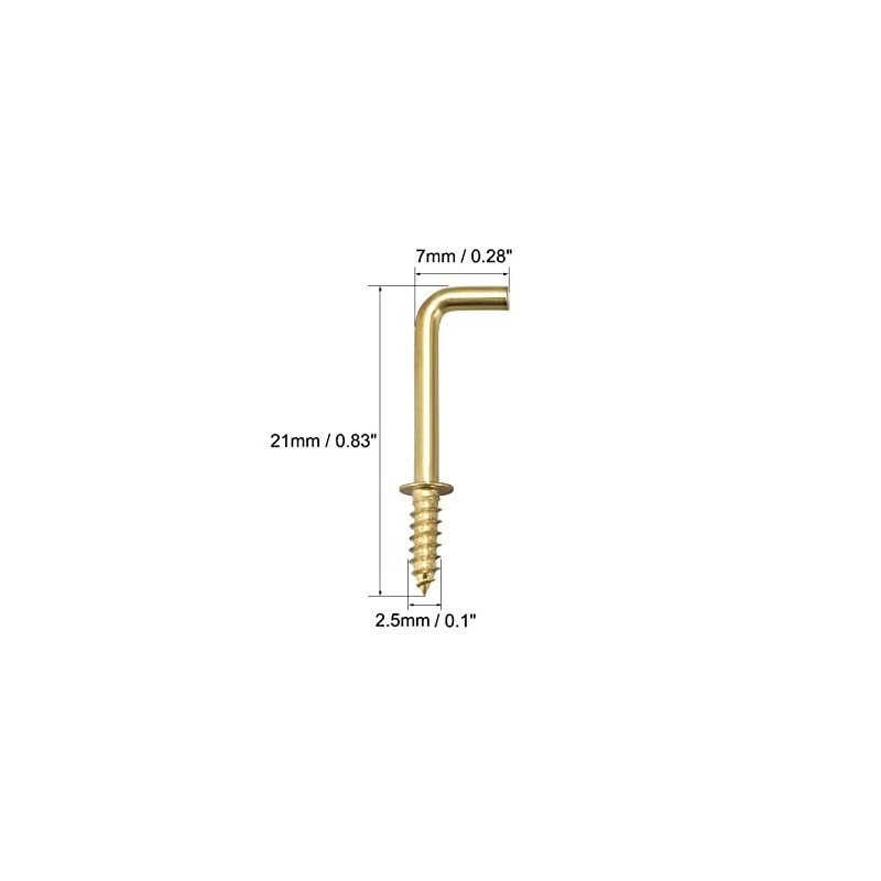 sourcing map Screw Hooks Ceiling Hooks Self-Tapping Screw Holder with
