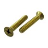 6/32 X 1/2" Brass Flat Head Phillips Machine Screws (Pack of 12)