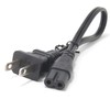 Short AC Power Cable, Ancable 1ft(0.3m) 18AWG Figure 8 Universal