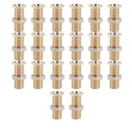 20Set 21.140 4mm Panel Banana Socket Copper Female Gold Plated Banana Jack with M6 Hex Nut for Electrical Test