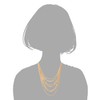 COOLSTEELANDBEYOND Gold Waterfall Multi Layer Chain Statement Necklace Collar Pendant
