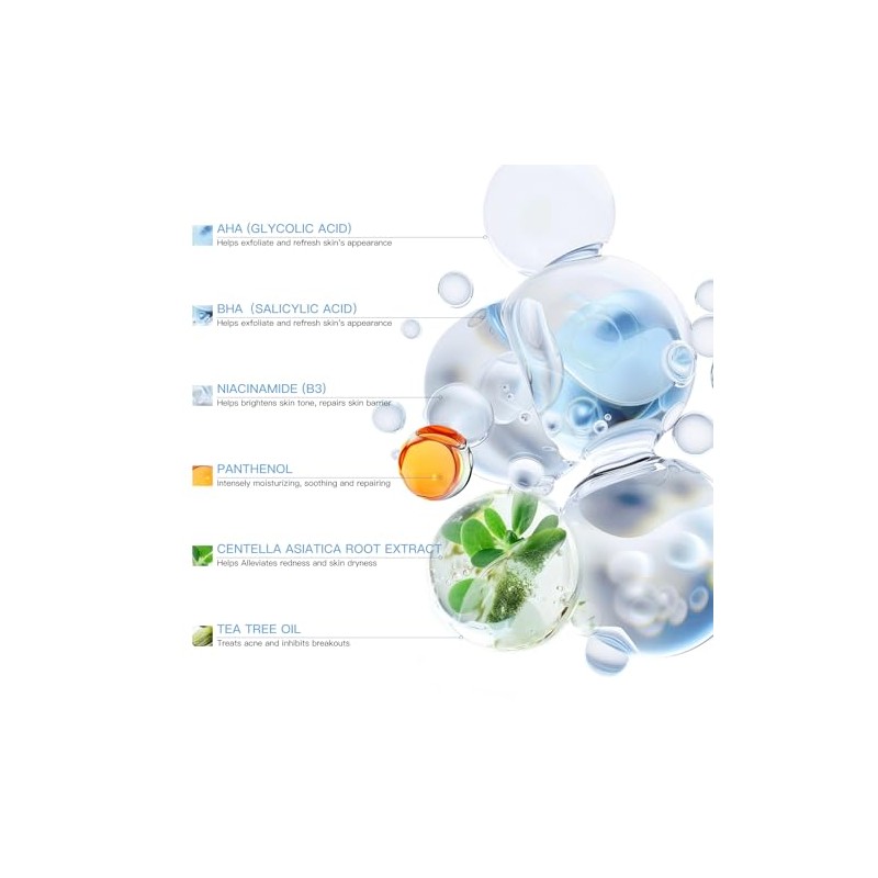 Glycolic Acid Exfoliating Toner Pads with AHA & BHA |