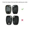 OcioDual 2 Button Key Shell Compatible with Renault Nissan Kangoo