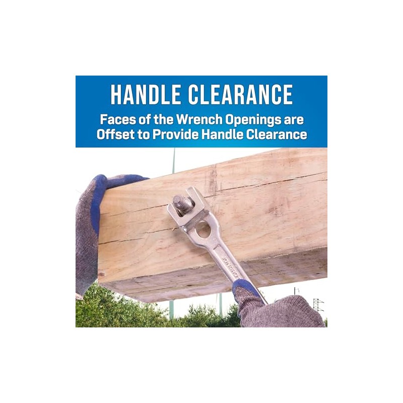 Jonard Tools JIC-650, Lineman's B Type Double Ended Wrench, 13"