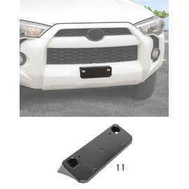 DSWSQ for 4Runner License Plate Frames Front Carbon Fiber License Plate Holder Compatible with 2010-2023 Toyota 4Runner Front Bumper License Plate Bracket Mount Exterior Accessories