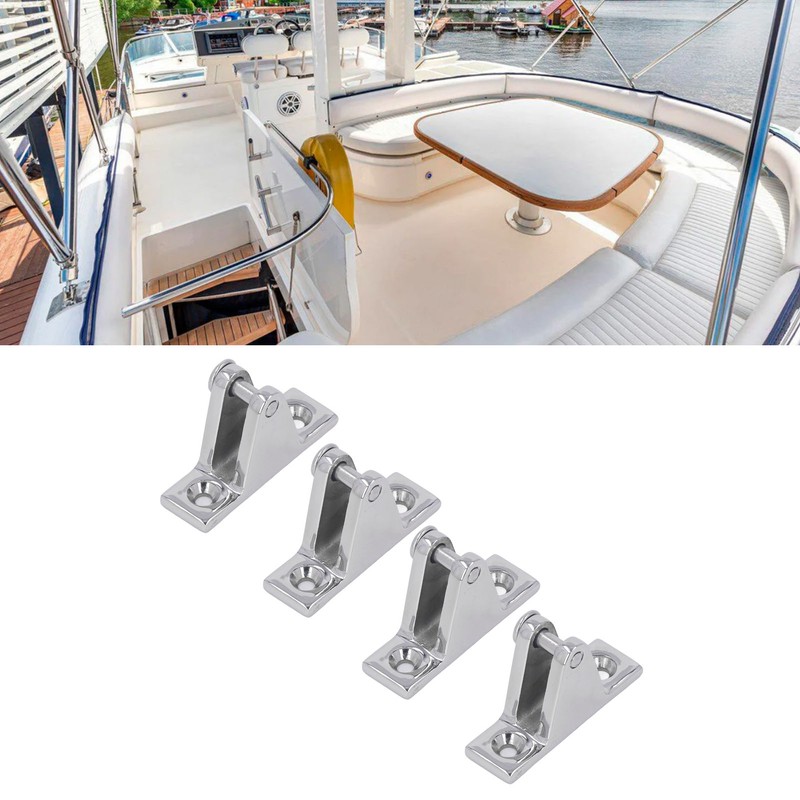 4Pcs Deck Hinge for Boat 316 Stainless Steel Top Mounting