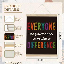 Motivational Welcome Back to School Hanging Poster Positive Classroom Poster Hanger Frame Happy First Day of School Hanging Flag Wall Decor