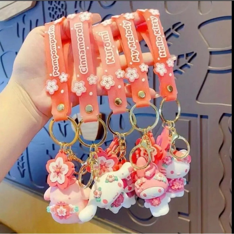 sanrio sakura keychain cherry blossom - Cinna