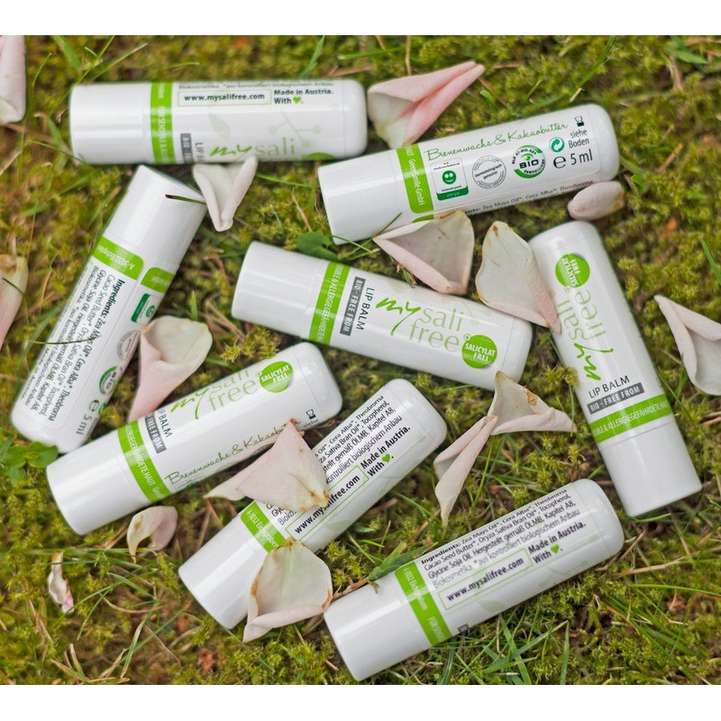 Mysalifree Organic Lip Balm – 100% Natural Intensive Lip Balm with Beeswax