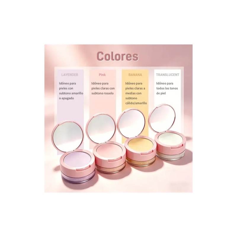 Dúo Matte Polvo Compacto Y Suelto 2 En 1 Fijador